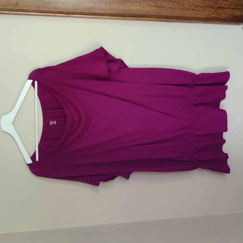 ANA purple tunic top 3x